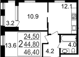 Продажа 2-комнатной квартиры, 48 м2, Москва, Долгопрудненское шоссе, 6А, СВАО