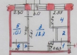 Продам двухкомнатную квартиру, 43.5 м2, Тейково, площадь 50-летия Октября, 1