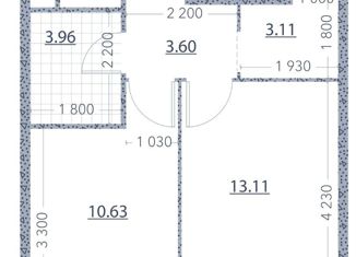 Продаю 1-комнатную квартиру, 35.1 м2, Москва, Новоалексеевская улица, 16к3, ЖК Серебряный Фонтан