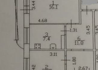 Продается 2-ком. квартира, 49.5 м2, Санкт-Петербург, Морская набережная, 45, муниципальный округ Остров Декабристов