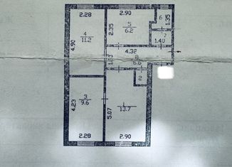 Продается 3-ком. квартира, 51.3 м2, городской посёлок Красный Бор, улица Культуры, 5