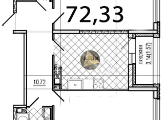 2-комнатная квартира на продажу, 72.33 м2, Санкт-Петербург, метро Крестовский остров, Петровский проспект, 22к2