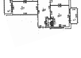 Трехкомнатная квартира на продажу, 104.5 м2, Санкт-Петербург, проспект Патриотов, 35, метро Проспект Ветеранов