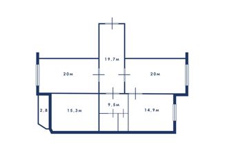 Продаю комнату, 93.5 м2, Санкт-Петербург, Богатырский проспект, 48к1, муниципальный округ № 65