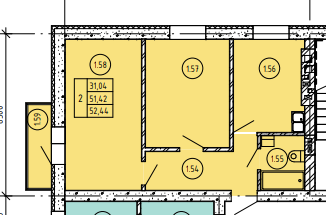 Продается 2-ком. квартира, 53 м2, Оренбург, улица Просвещения, 19/7, ЖК Каскад