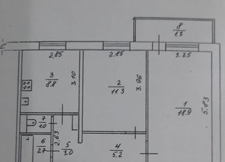 Продается 2-комнатная квартира, 50.9 м2, рабочий посёлок Кормиловка, Советская улица, 111