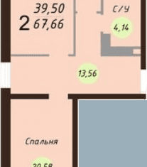 Продажа двухкомнатной квартиры, 69.8 м2, Ярославль, Силикатное шоссе, 17А, ЖК Ярославль Сити