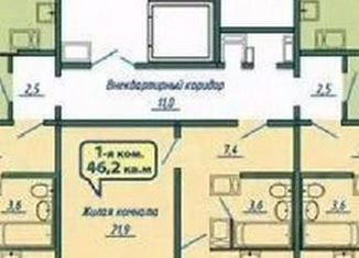 Однокомнатная квартира на продажу, 50.4 м2, Ивановская область, Лежневская улица, 213