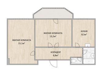 Продается 2-комнатная квартира, 48.8 м2, Красноярск, проспект имени Газеты Красноярский Рабочий, 106, Кировский район