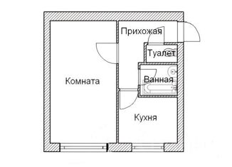 Продается однокомнатная квартира, 30 м2, Усть-Катав, 2-й микрорайон, 10