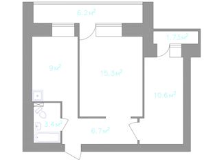 2-комнатная квартира в аренду, 47 м2, Абакан, Советская улица, 113