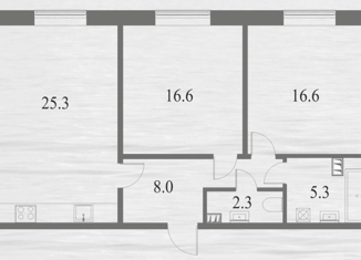 Продаю 2-ком. квартиру, 74.1 м2, Санкт-Петербург, Петровский проспект, 11к3