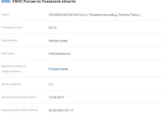 Продаю дом, 30 м2, деревня Попова Гора