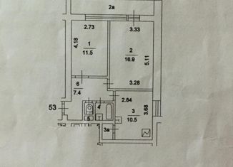 Продается 2-ком. квартира, 54 м2, Москва, Большая Черкизовская улица, 22к1, станция Локомотив