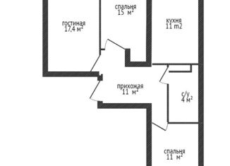 Продажа 3-ком. квартиры, 67.3 м2, Краснодар, Российская улица, 79/3к1, ЖК Москва