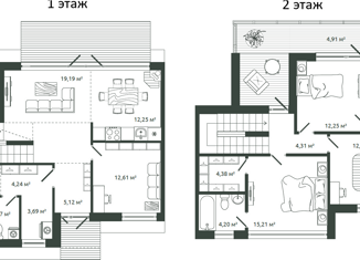 Продается таунхаус, 127.23 м2, посёлок Ленинское, Советская улица, 171