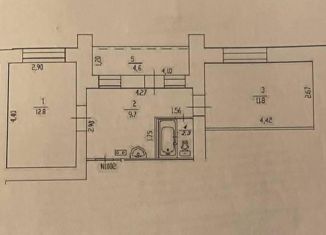 2-ком. квартира на продажу, 36.6 м2, Уфа, Октябрьский район, Комсомольская улица, 135