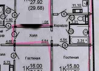 Продам 1-ком. квартиру, 43.5 м2, Саратовская область, 3-й Овсяной проезд, 3