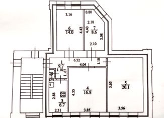 Продается комната, 79 м2, Санкт-Петербург, переулок Джамбула, 17, переулок Джамбула