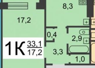 Продаю 1-ком. квартиру, 34 м2, Нижний Новгород, Верхне-Печёрская улица, 5, жилой район Верхние Печёры