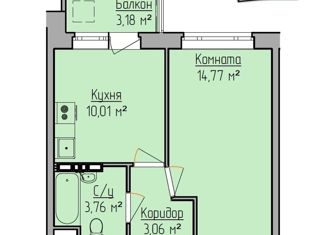 Продаю однокомнатную квартиру, 31.9 м2, Ижевск, Дарьинская улица, 7, жилой район Сельхозвыставка