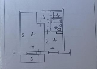 Продам 1-ком. квартиру, 33.3 м2, рабочий посёлок Кормиловка, улица Маяковского, 32