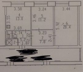 Продается 2-ком. квартира, 60.3 м2, Санкт-Петербург, Лабораторная улица, 17, Лабораторная улица