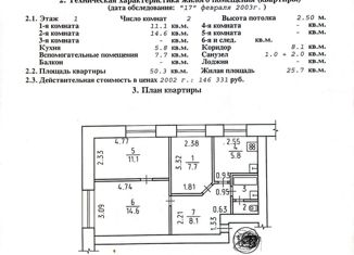 Продам двухкомнатную квартиру, 50.3 м2, Ижевск, улица Ворошилова, 12, жилой район Автопроизводство