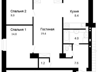 2-комнатная квартира на продажу, 64 м2, Москва, 5-й проезд Подбельского, 4Ак1, район Богородское