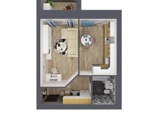 Продам 1-ком. квартиру, 41.19 м2, село Семёновка, Молодёжная улица, 14В