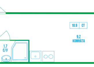 Квартира на продажу студия, 10.9 м2, Санкт-Петербург, Греческий проспект, 5, Греческий проспект