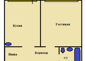 1-ком. квартира на продажу, 43 м2, Красноярск, улица Елены Стасовой, 38Г, ЖК Рябиновый сад