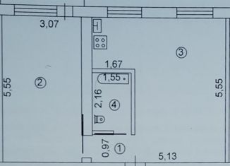 Продается двухкомнатная квартира, 44.4 м2, посёлок городского типа Лучегорск, 2-й микрорайон, 1