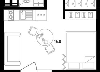 Продам квартиру студию, 28.3 м2, Санкт-Петербург, ЖК Белый Остров, Белоостровская улица, 7