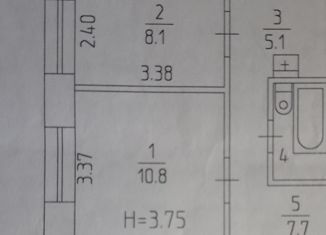 Продажа 2-комнатной квартиры, 34.7 м2, Пермь, улица Луначарского, 33, Ленинский район