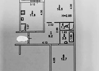 Продается двухкомнатная квартира, 54.9 м2, Ростов-на-Дону, улица Скачкова, 52, ЖК Акварель