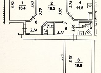 Продам 3-ком. квартиру, 75.3 м2, Москва, Волоколамское шоссе, 14, метро Войковская