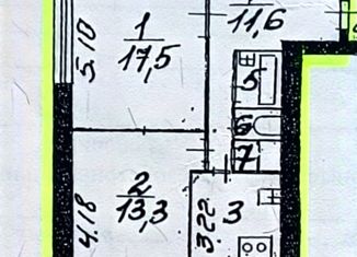 Продается двухкомнатная квартира, 54.4 м2, Санкт-Петербург, улица Вавиловых, 17к1, улица Вавиловых