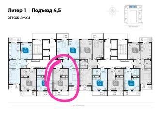 Продаю квартиру студию, 22.1 м2, Новороссийск, ЖК Клевер, улица Куникова, 47