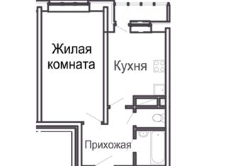 Однокомнатная квартира на продажу, 38.91 м2, Балашиха, Молодёжная улица, 11