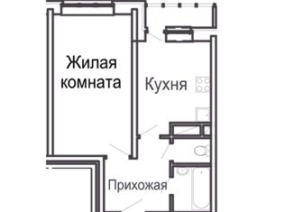 Однокомнатная квартира на продажу, 38.91 м2, Балашиха, Молодёжная улица, 11