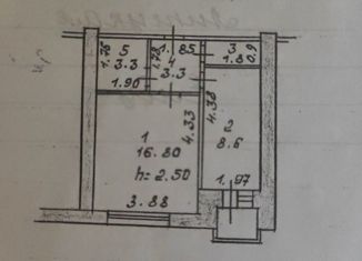 Продажа 1-комнатной квартиры, 33.8 м2, Елец, улица Черокманова, 21