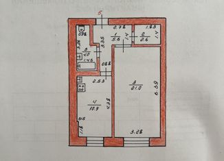 Продажа однокомнатной квартиры, 44.1 м2, Давлеканово, улица Карла Маркса, 135