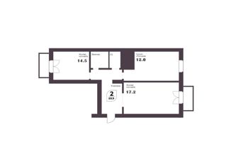 Продам 2-ком. квартиру, 59.9 м2, Челябинск, проспект Ленина, 71, Центральный район