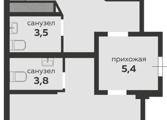 Продам 3-комнатную квартиру, 74.9 м2, Краснодар, Российская улица, 267к4, ЖК Оникс