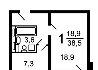 Продажа 1-комнатной квартиры, 38 м2, Москва, улица Тихомирова, 17к1, улица Тихомирова