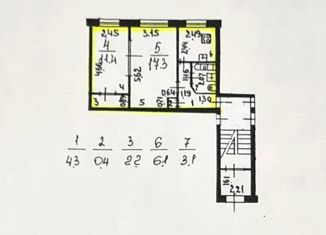 Продам 1-ком. квартиру, 44.8 м2, Санкт-Петербург, Краснопутиловская улица, 92, муниципальный округ Новоизмайловское