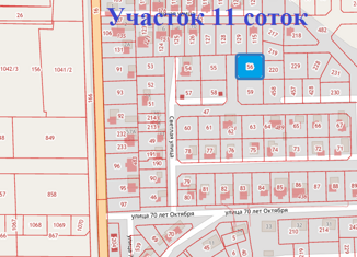 Участок на продажу, 11 сот., поселок Малое Луговое, Светлая улица