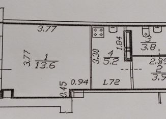 Продам квартиру студию, 26.5 м2, Красное Село, улица Первого Мая, 3