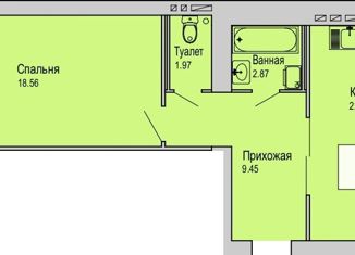 Продажа 2-ком. квартиры, 56 м2, Йошкар-Ола, микрорайон Фестивальный, Западная улица, 17